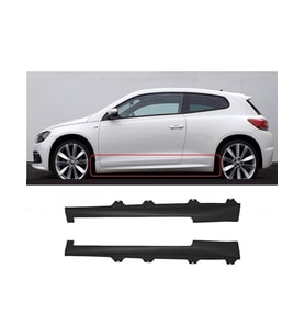 vw scirocco 2009-2014 uyumlu plastik R yan marşpiyel seti