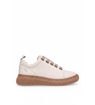Mammamia D26YA-7750 Kadın Hakiki Deri Casual Ayakkabı Krem