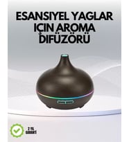 7 Renk Işıklı Ultrasonik Hava Difüzörü – Sessiz Ve Güvenli Kullanım