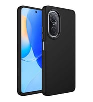 Huawei Nova 9 SE Kılıf Luna Dışı Soft Yumuşak İçi Kadife Kılıf (Siyah)