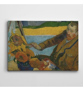 Paul Gauguin Vincent Van Gogh Painting Sunflowers Kanvas Tablo