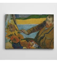 Paul Gauguin Vincent Van Gogh Painting Sunflowers Kanvas Tablo