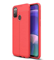 Durukar® Samsung Galaxy M30S Kılıf Auto Focus Kapak - Kırmızı