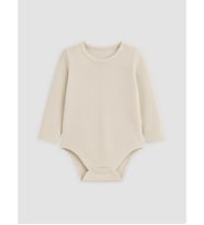 LC WAIKIKI Gri Bisiklet Yaka Erkek Bebek Çıtçıtlı Body