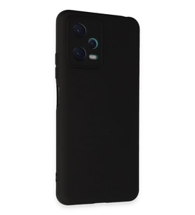 Mey İthalat® Redmi Note 12 5G Kılıf Nano içi Kadife Silikon - Siyah