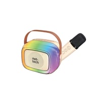 Nettech NT-BTS08 Rgb Karaoke Box Kablosuz Hoparlör - Speaker (Bej)