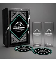 Lüks Premium Rakı Seti – 2’li Bardağıyla – Premium Kutuda – İçki Sever Arkadaşa Hediye