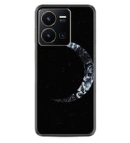 Vivo Y35 Kılıf Silikon Desen Özel Seri Yalnız Ay 1744