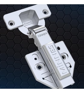 Minnes 3D Frenli Menteşe Düz - 2 Adet (Gri)