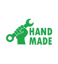 Hand Made Anahtar El Yapımı Sticker17x17 Cm Yeşil
