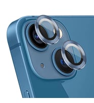 Microsonic Apple iPhone 14 Tekli Kamera Lens Koruma Camı Sierra Mavisi (Çok Renkli)
