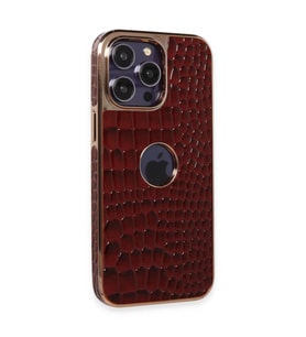 Apple İphone 14 Pro Kılıf Snake Kapak - Bordo