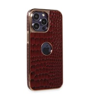 Apple İphone 14 Pro Kılıf Snake Kapak - Bordo