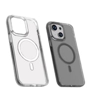 iPhone 15 Plus Kılıf Wireless Şarj Özellikli Şeffaf Efsane Kılıf (Renksiz)