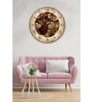 Retro Tasarımlı Duvar Saati 35x35 Cm