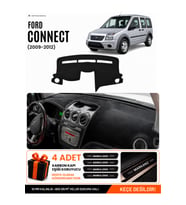 FORD CONNECT (2009-2012) Uyumlu Torpido Örtüsü Torpido Kılıfı - Siyah