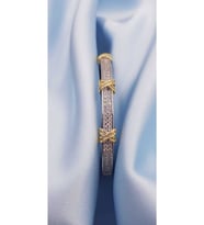 Xuping Tiffany&co Vip Micro Kaplama Kadın Taşlı Çelik Kelepçe Bilezik