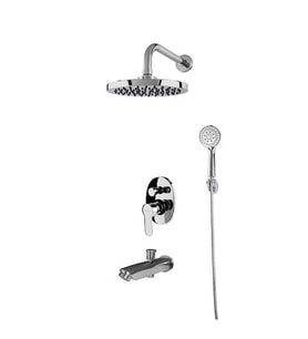 NEWARC DOMİNO ANKASTRE BANYO BATARYA VALFLİ GAGALI SET