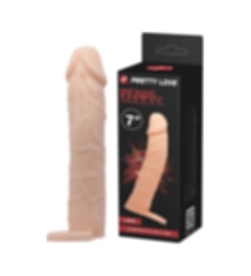 Pretty Love Extended Sleeve 6 Cm Dolgulu Realistik Penis Kılıfı