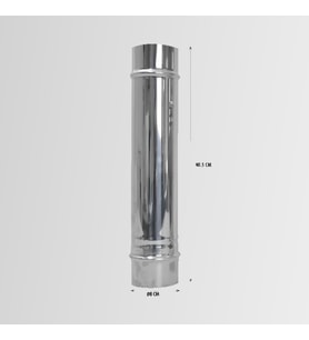 Nurgaz Paslanmaz Soba Bacası 40 CM - NG PSB-B