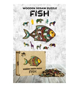 Ahşap Puzzle - Fish (182 parça)