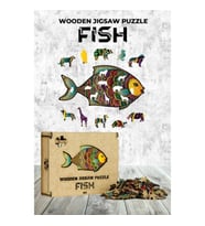 Ahşap Puzzle - Fish (182 parça)