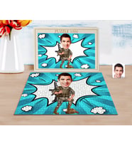 BK Gift Kişiye Özel Uzman Çavuş Karikatürlü 1000 Parça Profesyonel Puzzle-1