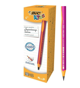 Bic Kids Evolution Üçgen Jumbo Kurşun Kalem Pembe 12'li Kutu 