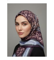 Soft Pamuklu Daire Desenli Şal