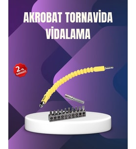 Mey İthalat® 12 Parça Vidalama Uç Seti Akrobat Tasarım Dayanıklı Metal