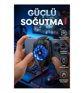 Telefon Soğutucu Fan Güçlü Motorlu Radyatör Cep Telefonu Soğutma Aparatı