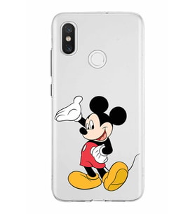 Xiaomi Mi 8 Uyumlu Kapak Mickey Mouse Tasarımlı Şeffaf Silikon Kılıf