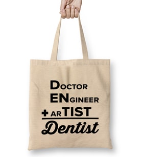 Doctor Engineer Artist Dentist 026 Bez Çanta Uzun Saplı
