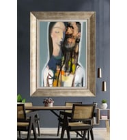 GÜMÜŞ ÇERÇEVELİ PASPARTULU TABLO V531