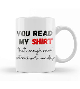 Sarcastic Funny Gift you read my   Sarcastic Funny Kupa Bardak Porselen