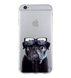 PrintiFy Apple  iPhone 6S Plus ile Uyumlu 1mm Slim Fit Köpek 3 050f Baskılı Şeffaf  Kılıf
