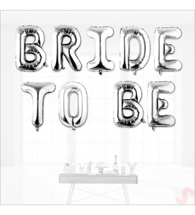 Bride To Be Folyo Balon, 40 cm - Gümüş