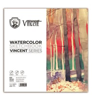 Vincent Watercolor Sketchbook White Suluboya Blok 300 gr 40x40 cm 10 Sayfa 