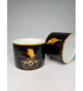 Yılbaşına Özel Black Gold Serisi Çay Nescafe Fincanı
