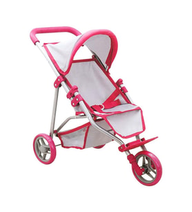 NessiWorld 3 Tekerlekli Pembe Gri Puset