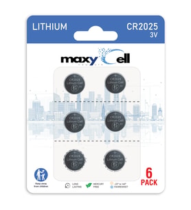 Maxycell 6 Adet 1225 CR1225 DL1225 3 V lityum düğmeli piller