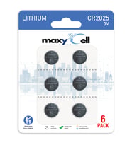 Maxycell 6 Adet 1225 CR1225 DL1225 3 V lityum düğmeli piller