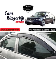 Vw Passat B5 - B5.5 1996-2005 Uyumlu Mugen Cam Rüzgarlığı Seti Piano Black 4'lü İthal