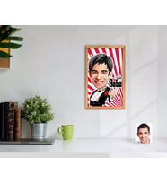 BK Gift Kişiye Özel Godfather Baba Karikatürlü Dekoratif Retro Ahşap Tablo-3
