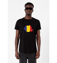Euro 24 Romania Siyah Erkek Tshirt