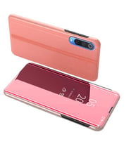 Xiaomi Mi 9 Uyumlu Aynalı Kapaklı Lüx Kılıf (Rose - Gold)