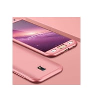 Samsung Galaxy J7 Pro Uyumlu Kılıf Zore Ays Kapak (Rose Gold Altın)