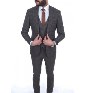 Jan Carlucci Slimfit Yelekli Drop 6 Takım