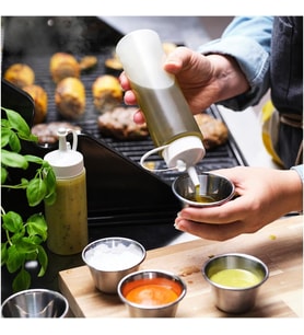 GRILLTIDER beyaz-şeffaf 330 ml sos şişesi - 10605631 330 ml sos şişesi