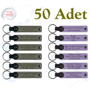Kül Gri & M Menekşe, İsim Yazılabilen Anahtarlık, Kurumsal Workshop Katılımcılarına Hediye 50’li Set